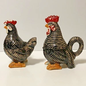 Vintage Relco Huhn Milchkännchen Zuckerdose & Salz und Pfefferstreuer Japan Ist-Zustand - Bild 1 von 10