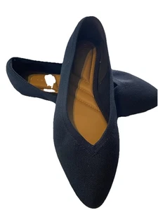Kelly & Katie Jayde Blue Knit Flats Point Toe SlipOn Shoes Comfort 8.5 - Picture 1 of 6