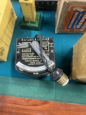 Louis Marx & Co. #809 Vintage AC Model Train Transformer untested original box - Image 1 of 4