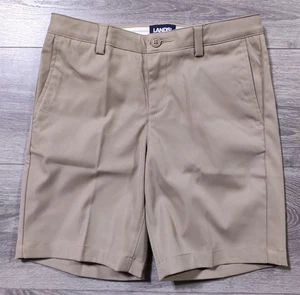 Lands End Shorts Girls Size 12 Biege Active Adjustable School Uniform Kids - Picture 1 of 9