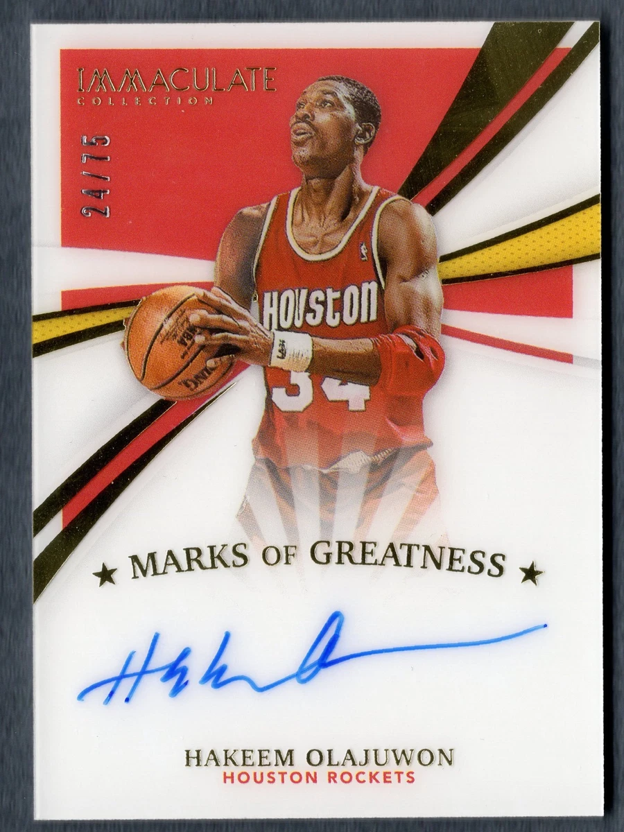 Eminence Hakeem Olajuwon Auto 直筆サイン Eminence Hakeem Olajuwon