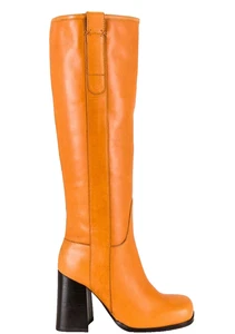 NEU Free People Naomi hohe Lederstiefel mit Blockabsatz Größe 10 taupe - Bild 1 von 18