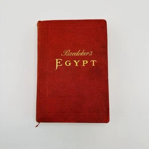 Baedeker’s Egypt 1902 Travel Guide Book Antique Rare Complete Maps & Plans - Imagen 1 de 20