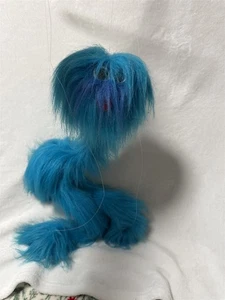 ADORABLE VINTAGE LIMBER LOUIE MARIONETTE PUPPET BLUE FURRY MONSTER - Picture 1 of 12