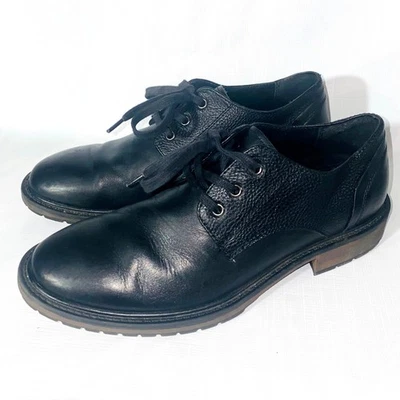 G.H. Zapatos de vestir Oxford Bass & Co para hombre Romeo de cuero negro con cordones talla 7M Foto 1 de 4