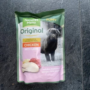 2 Packs 600g Natures Menu Wet Dog Food for Puppies - Chicken and Lamb with Rice - Picture 1 of 3