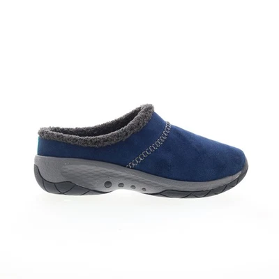 Женские синие широкие холщовые сабо на плоской подошве Easy Spirit Jariel SEJARIEL 11 - Изображение 1 из 4