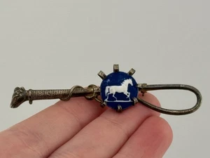 Vintage Glode signierte Sterlingsilber Reiten Gerte Reiter Brosche Anstecknadel - Bild 1 von 16