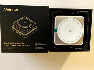 Chargeur sans fil magnétique pliable 3 en 1 Augnner - Photo 1 sur 4