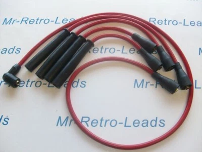 RED 8MM PERFORMANCE IGNITION LEADS FITS VOLVO B20 MODELS LONG COIL QUALITY LEADS - Image 1 of 4