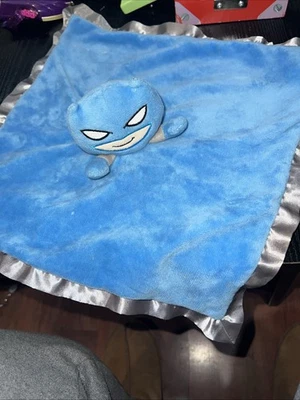 Batman Blue Silver Plush Comforter Lovey Security Blanket Baby Sleep Toy - image 1 of 4