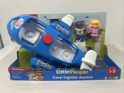 Fisher Price Little People Travel Together Airplane W/ Pilot Kurt & Emma Figure - Image 1 of 4