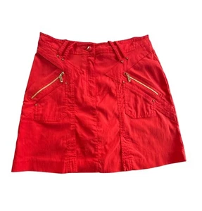 Jamie Sadock Women's Bright Red Orange Golf Skort Size 6 - Imagen 1 de 6