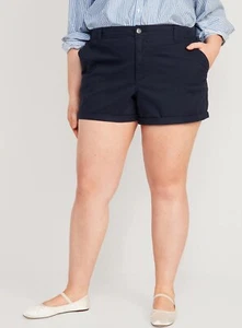 Old Navy Women’s High-Waisted OGC Pull-On Chino Shorts 3.5” inseam Plus Size 4X - Picture 1 of 3