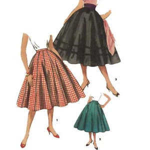 50er Jahre Muster, ausgestellter voller Rock, Rockabilly - Taille = 26" (66 cm) - Bild 1 von 1