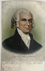 1900s James Madison 5.5" x 3.5" Postcard - Picture 1 of 2