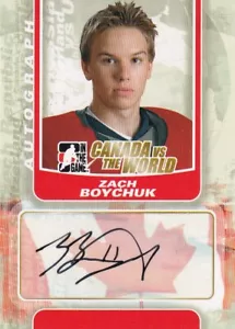 11-12 ITG CANADA VS THE WORLD AUTOGRAPHS ZACH BOYCHUK #A-ZB - Picture 1 of 1