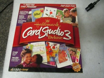 Hallmark Card Studio 3 Deluxe - Big Box New in Factory Sealed Retail Box-Vintage - Image 1 of 4
