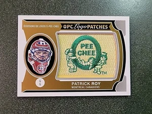 2015 O-Pee-Chee hergestellt O-Pee-Cee Vintage Logo Patrick Roy #P-83 Patch HOF - Bild 1 von 3