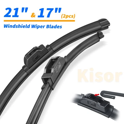 Kisor 21"+17" Windshield Wiper Blades Fit For Chevrolet Colorado 2019, Set of 2 Foto 1 de 4