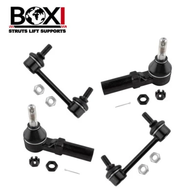 4x Front Outer Tierods + Rear Sway Bar Links for Saturn SC 1991-1992 SC1/SC2 - Image 1 of 4