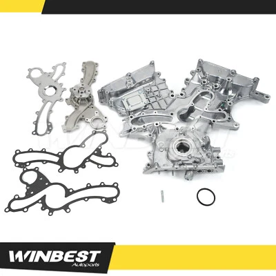 Cubierta de distribución de bomba de agua de aceite compatible con 06-18 Lexus ES350 Toyota Avalon Camry 3,5 L nueva Foto 1 de 4