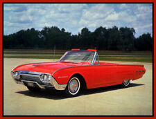 1962 Ford Thunderbird Convertible, Red, Refrigerator Magnet, 42 MIL 