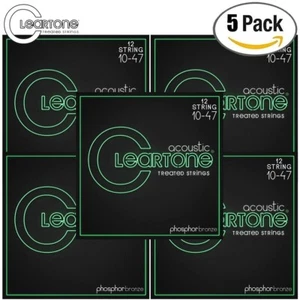 5-PACK Cleartone 7410-12 Phosphor Bronze 12-String Acoustic Guitar Strings 10-47 - Picture 1 of 1