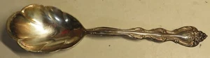 INTERNATIONAL Interlude Silverplate 1971 Solid Shell Casserole Spoon Serving Lg - Bild 1 von 13