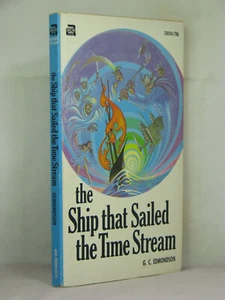 signed by artist Kelly Freas, Ship that Sailed the Time Stream by G C Edmondson - Picture 1 of 3