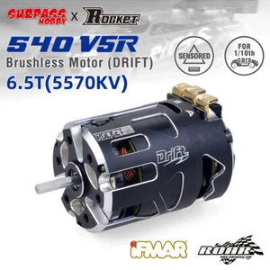 Rocket 540 V5R 6.5T Sensored Brushless Racing Motor for 1/10 1/12 1/14 RC Car - Picture 1 of 12