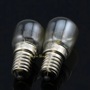 2) E14 15W 25W Heat Resistant Bulb 300C Toaster Steamer Oven 110V 220V - Picture 1 of 8