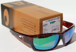 COSTA DEL MAR Tuna Alley POLARIZED Sunglasses Tortoise/Green Mirror 580G NEW - Picture 1 of 11