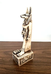 God Anubis Stone Sculpture Featuring Stunning Sekhmet Face - Picture 1 of 15
