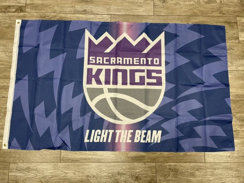 Sacramento Kings 3x5 ft Flag Banner reto playoffs light the beam sac 2023 Cover