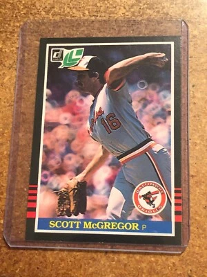 1985 Donruss/Leaf Baseball # 72 Scott McGregor - Image 1 of 2