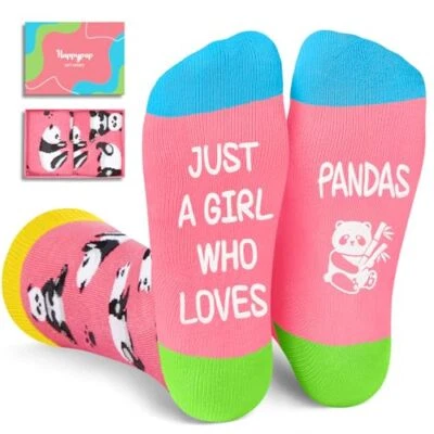 HAPPYPOP Panda Regalos para Amantes de Panda - Divertidos Calcetines Panda para Mujer, Divertidos  Foto 1 de 4