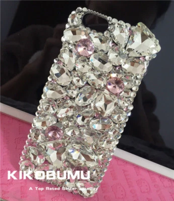 闪亮大水晶宝石手工手机壳 保护套 适合各种手机 定制保护壳 — 第 1/4 张图片