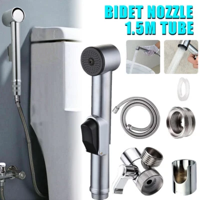 Bidet Brause Spraybrause Set mit Halter WC Hand Duschkopf 1/2 Zoll Dusche Bad DE - Bild 1 von 4