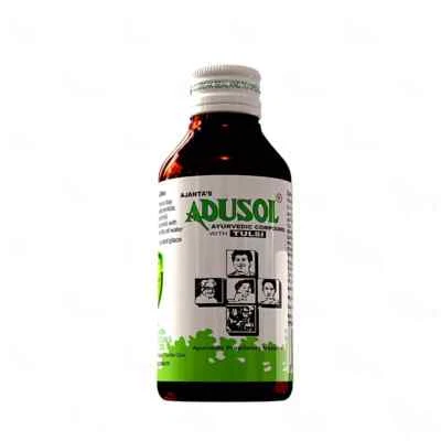 100ml |Ajanta's Adusol With Tulsi Ayurvedic Cough Syrup (Non Drowsy) Free UK P&P