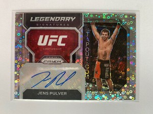 Jens Pulver Auto Legendary Signatures Disco Prizm 2023 Panini Prizm UFC