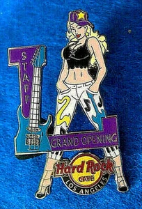 LOS ANGELES SEXY *STAFF GRAND OPENING* BLONDE BASEBALL GIRL Hard Rock Cafe PIN - Picture 1 of 1