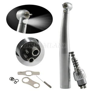 Dentista Fiber Optic Handpiece LED Turbina w/ 4 Hole Coupler Fit KaV - Picture 1 of 9