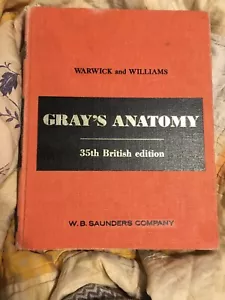Gray's Anatomy 1978 Warwick Williams 35th British Edition Illustrated - Picture 1 of 5