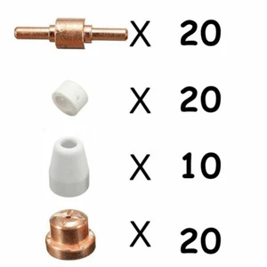 Nuovo 70 pezzi PT-31 kit di consumi per taglierina al plasma TAGLIO 50/60 tazze punte al plasma - Foto 1 di 10
