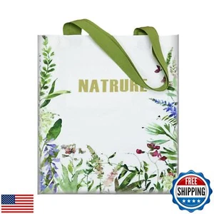 Aesthetic Canvas Tote Bag with Inner Pocket, Reusable Grocery Shopping Bags S - Picture 1 of 5