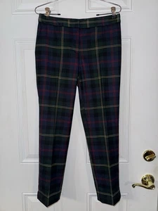 Talbots NWOT Tartan Plaid Lined  Hampshire ankle pants 4P wool blend trousers - Picture 1 of 8