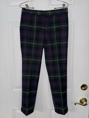 Talbots NWOT Tartan Plaid Lined  Hampshire ankle pants 4P wool blend trousers - Image 1 of 4