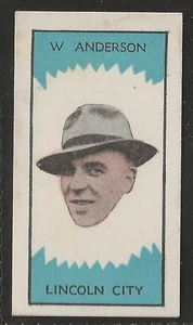 CLEVEDON-FOOTBALL CLUB MANAGERS 1959 (BLUE FRONT)-#05- LINCOLN CITY - ANDERSON - Picture 1 of 2