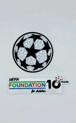 25/26 UEFA Champions League Fútbol Fundación Fútbol Kit Manga Parche Planchado Foto 1 de 3